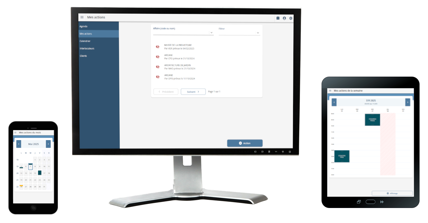 Application CRM mobile Herakles ERP GPAO Application CRM mobile HERAKLES ERP GPAO