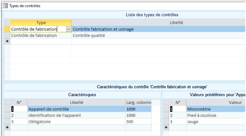 Fiche de contrôle créée par le logiciel ERP GPAO HERAKLES Fiche de contrôle créée par le logiciel ERP GPAO HERAKLES