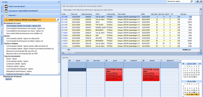 Gestion des tarifs fournisseurs dans le logiciel HERAKLES Affichage des documents associés à un article dans le logiciel HERAKLES